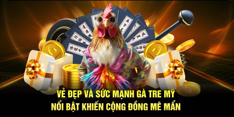 Vẻ đẹp và sức mạnh nổi bật của gà tre Mỹ